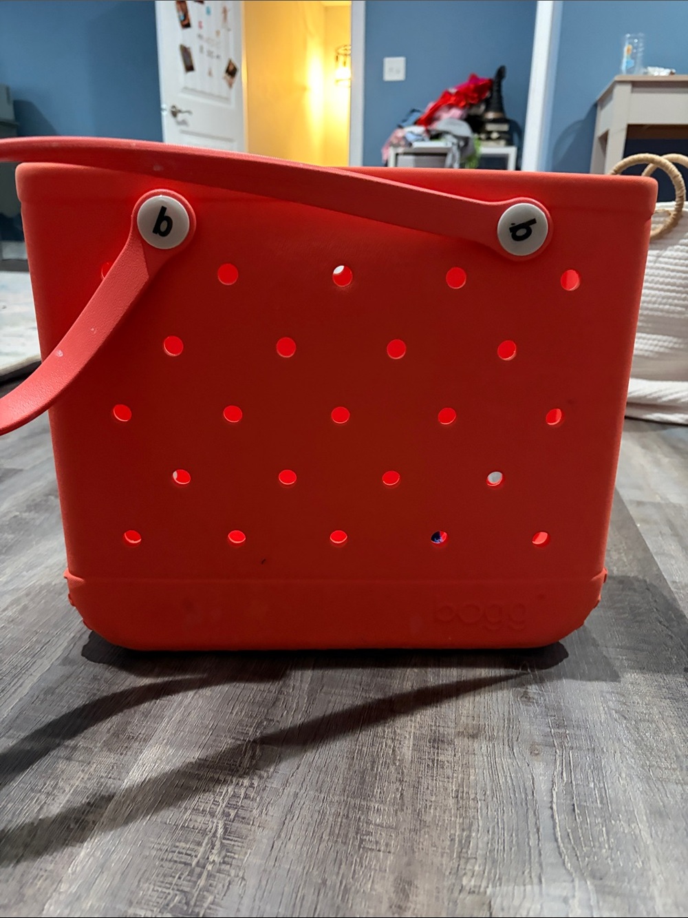 BOGG BAG Red Perforated Tote